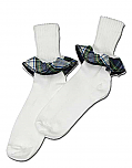 Girls Ruffle Socks - Plaid #70