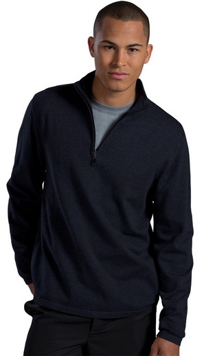 Spire Credit Union - Men’s ¼ Zip Fine Gauge Sweater