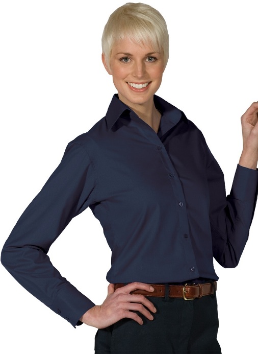 Spire Credit Union - Womens Poplin Blouse - Long Sleeve