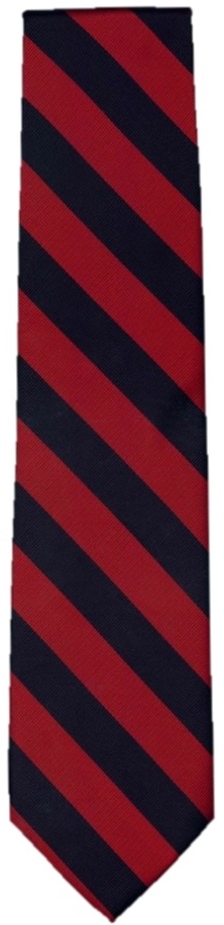 Neck Tie - Navy and Red Stripes